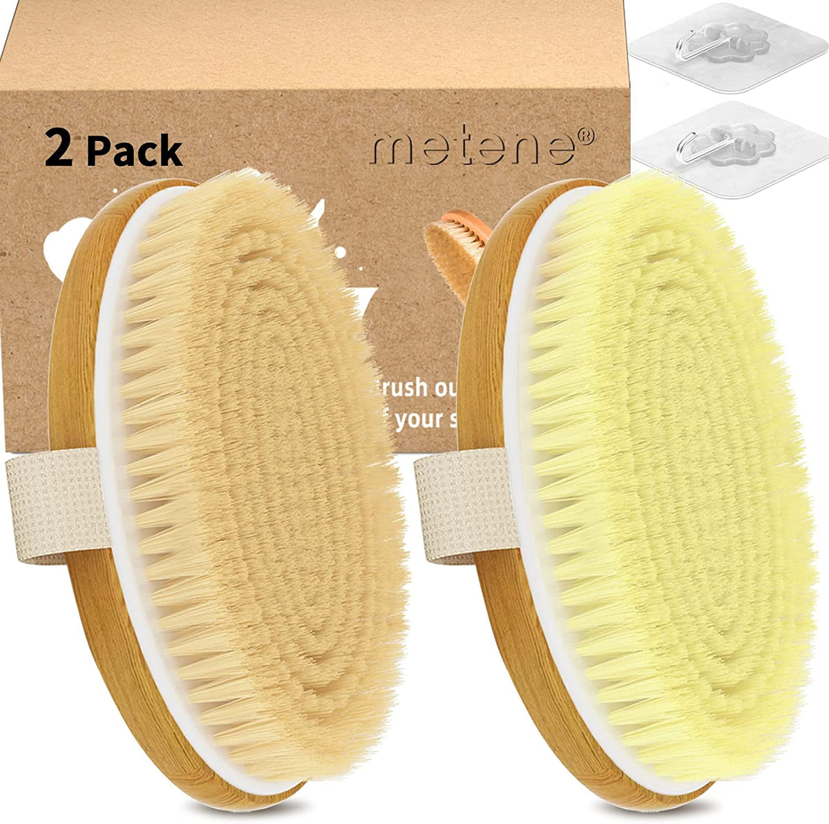 Metene Soft Silicone Body Scrubber, Exfoliating Shower Scrubber for Cleansing Skin, Lathers Well, Size: One size, Black