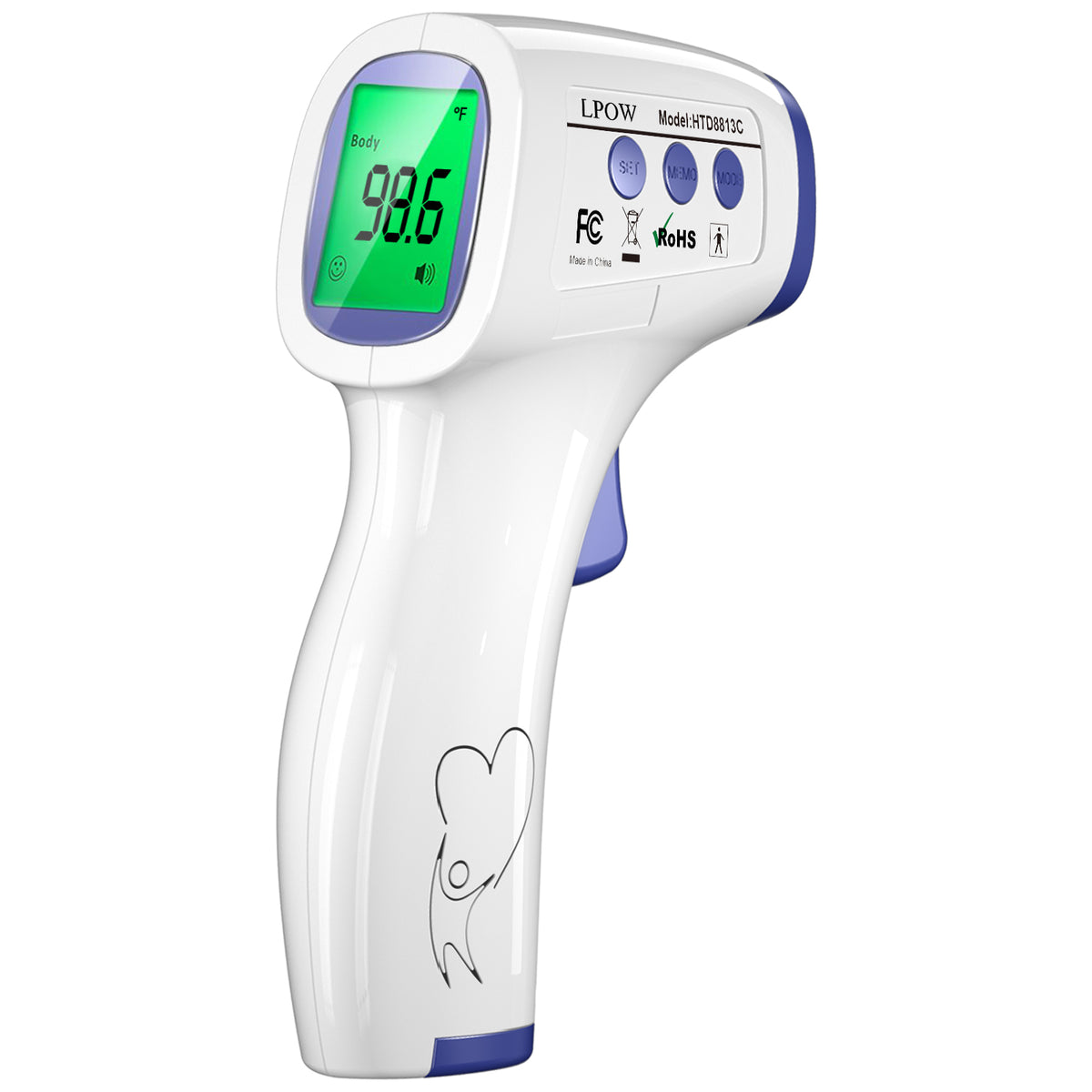 Non-Contact, Multimode Infrared Forehead Thermometer