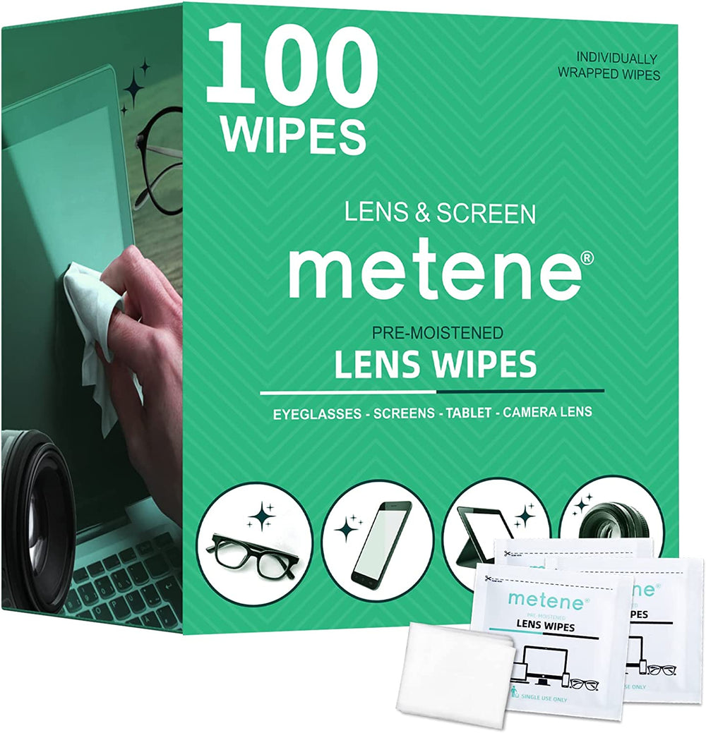 Metene Lens Wipes, Pre-Moistened Eye Glass Cleaner Wipes, 100 Count – ankovo