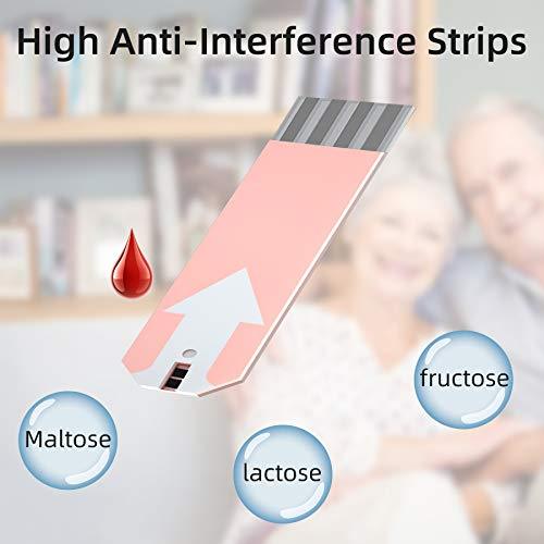 ANKOVO TD4267 Blood Glucose Test Strips, High AntiInterference Strip