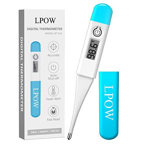 QQcute Digital Body Thermometer - Clinical Basic Thermometer with Accurate  and Fast Readings - Underarm, Oral, Rectal Thermometer